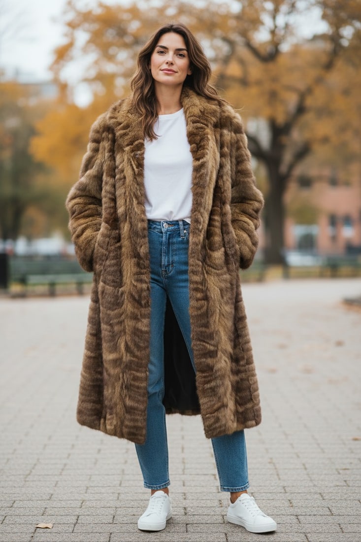 SABLE FUR COAT EU: L; US: 16: Title: SABLE FUR COAT EU: L; US: 16 Size/Dimensions: Approximate size- EU: L; US: 16 : Important details: Length: 115cm/45.28in -Shoulders width:42cm/16.54in -Sleeve Length:65cm/25.59in -Bust size ( p