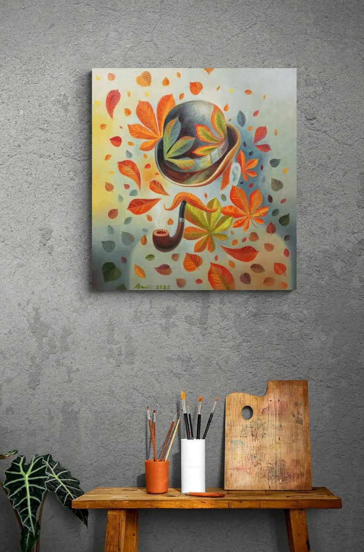 Oil painting Invisible Among the Foliage Sergey Voichenko - 2