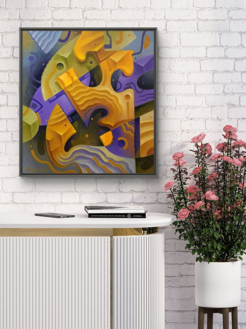 Oil painting Mental puzzles Sergey Voichenko - 3