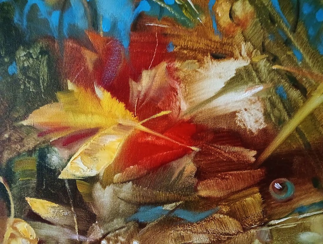 Abstract oil painting Autumn leaves Anatoly Tarabanov - 6