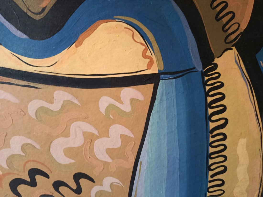 Acrylic painting Absorbing thoughts Galina Ridna - 7
