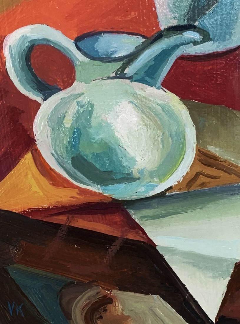 Oil painting Mirror reflection of thoughts Unknown artist - 5