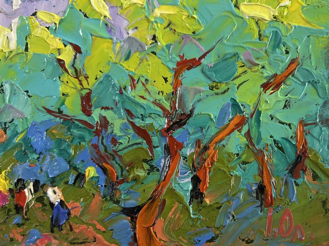 Oil painting Spring in the city Alex Kalenyuk - 5