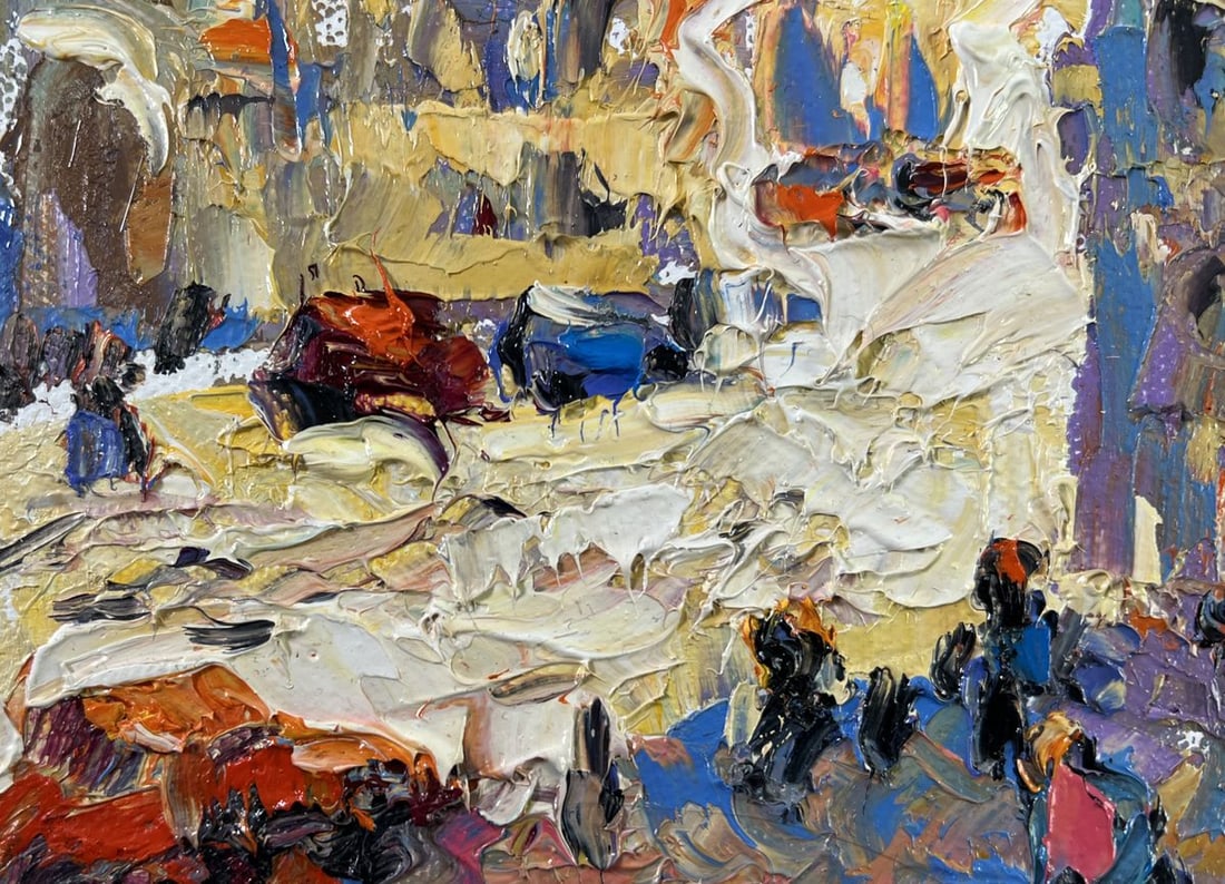 Oil painting Twilight Over the City Alex Kalenyuk - 6