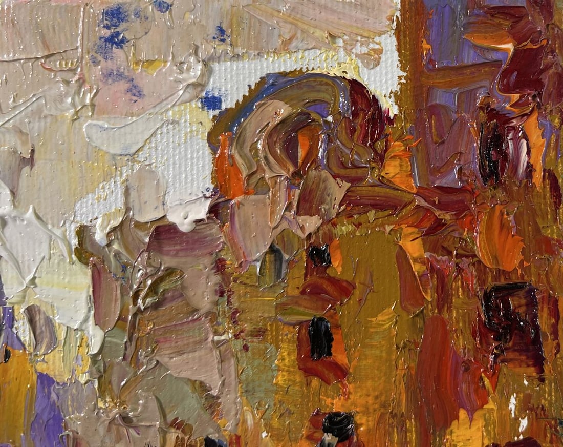Oil painting City in the morning Alex Kalenyuk - 4