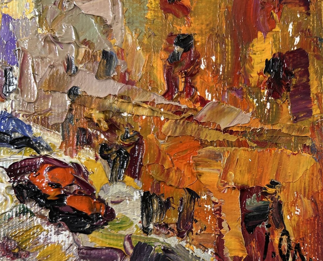 Oil painting City in the morning Alex Kalenyuk - 5