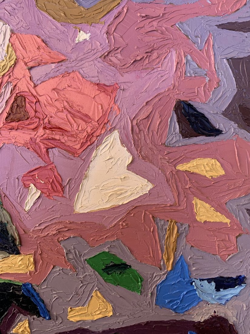 Oil painting Fragments of flowers Oleksandr Gukalov - 11