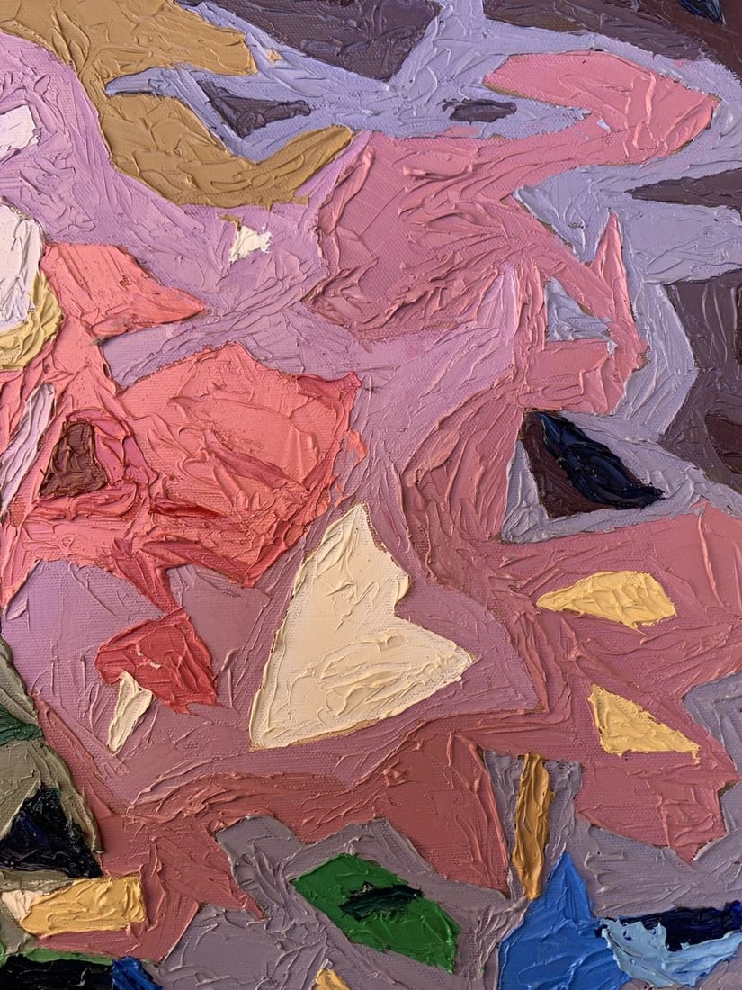 Oil painting Fragments of flowers Oleksandr Gukalov - 9