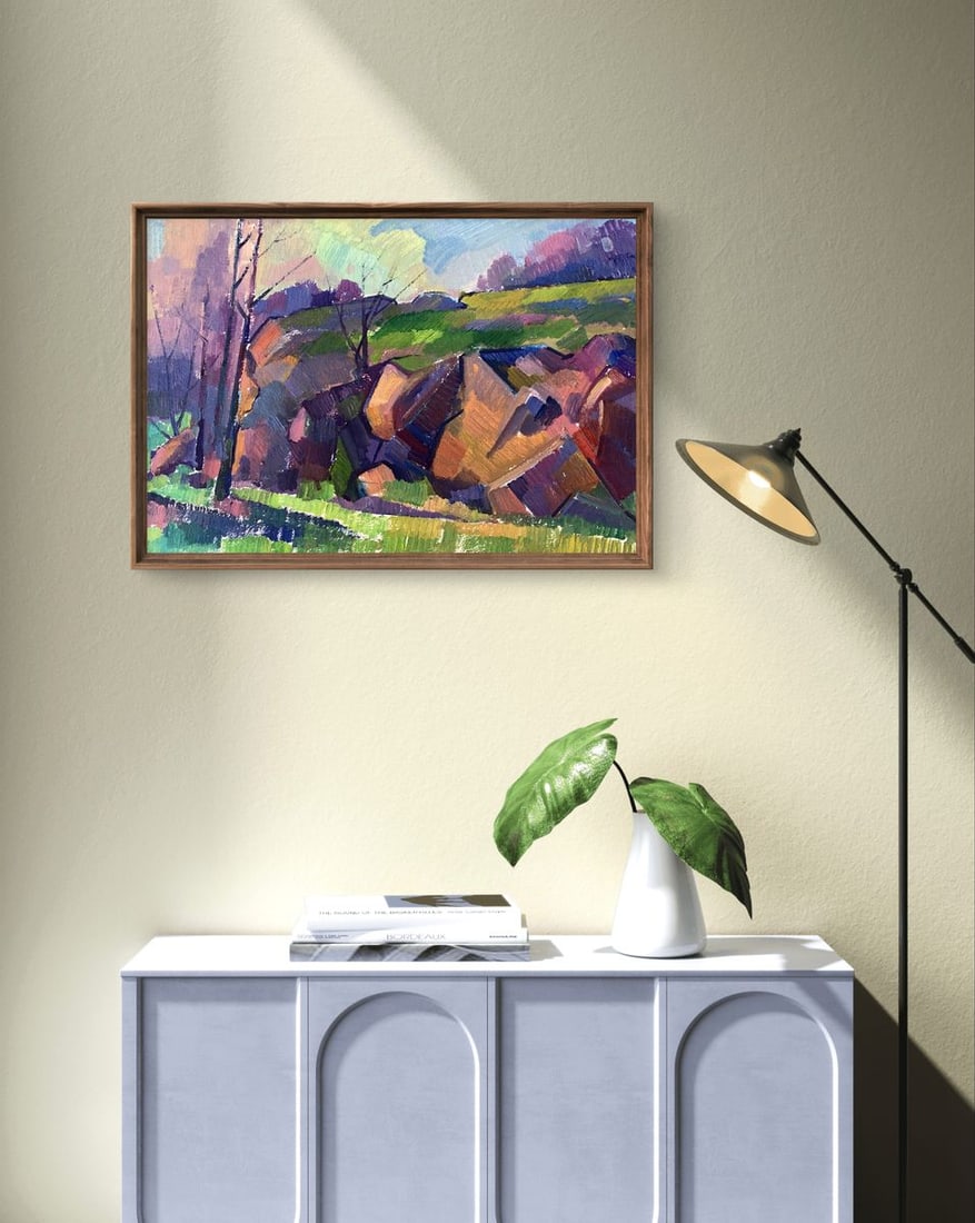 Oil painting Rocks Peter Tovpev - 3