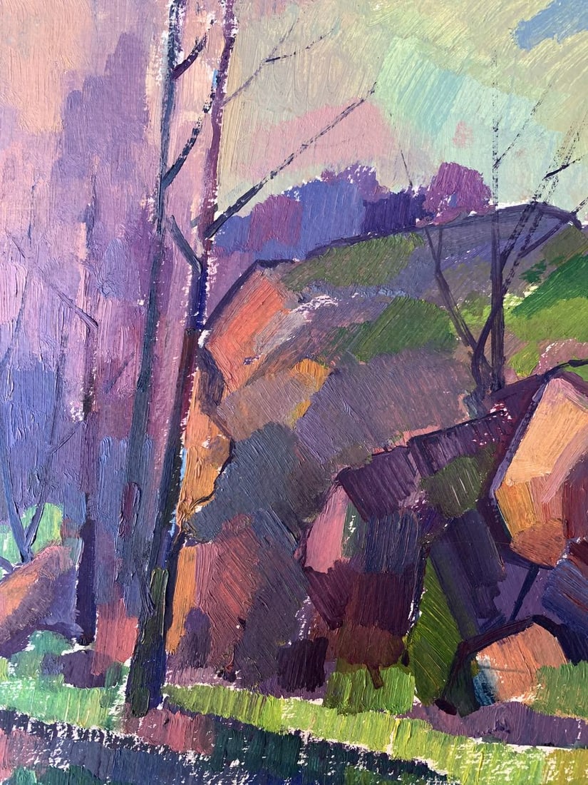 Oil painting Rocks Peter Tovpev - 4
