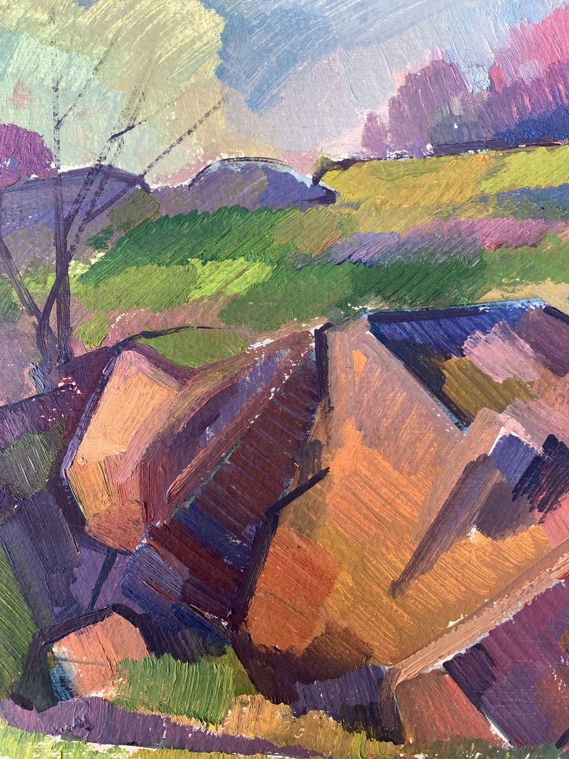 Oil painting Rocks Peter Tovpev - 8