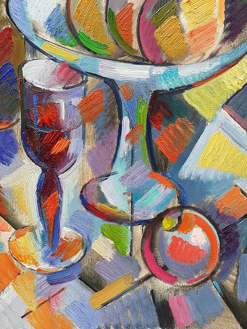 Abstract oil painting Sweet still life Peter Tovpev - 6