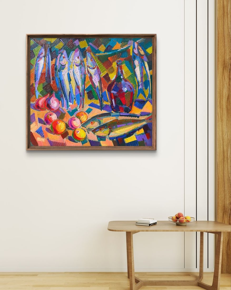 Oil painting Fruit and wine Peter Tovpev - 3