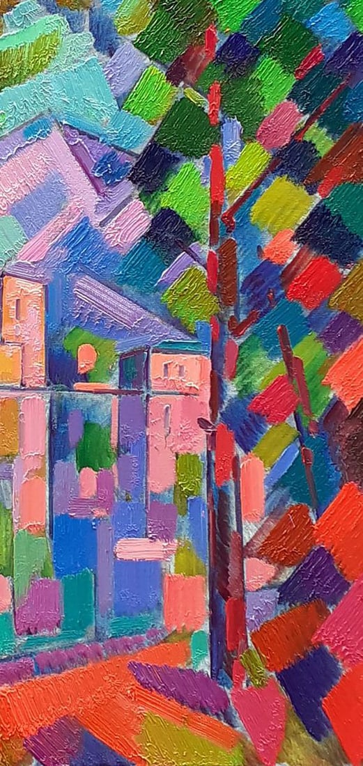 Oil painting In the mountains Peter Tovpev - 5