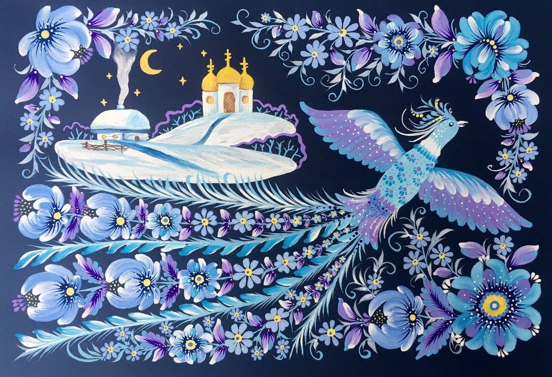 Acrylic painting Winter motif Trenbach K.: AAA2423 *** ABOUT THIS PAINTING *** * TITLE: "Winter motif" * ARTISTS: Trenbach K. * SIZE: 29.5x41.5 cm/11.61x16.33 inches' * MEDIUM: acrylic, paper * HAND PAINTED: Original painting from our