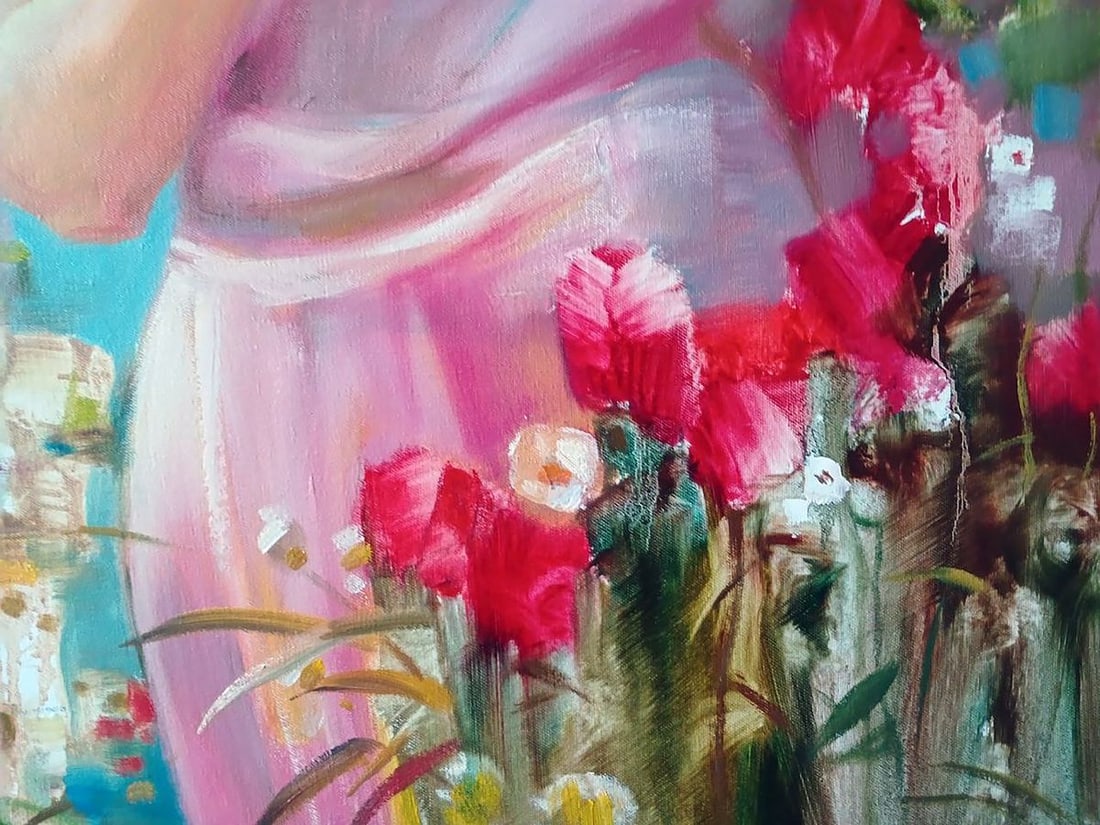 Abstract oil painting Morning nectar Anatoly Tarabanov - 10