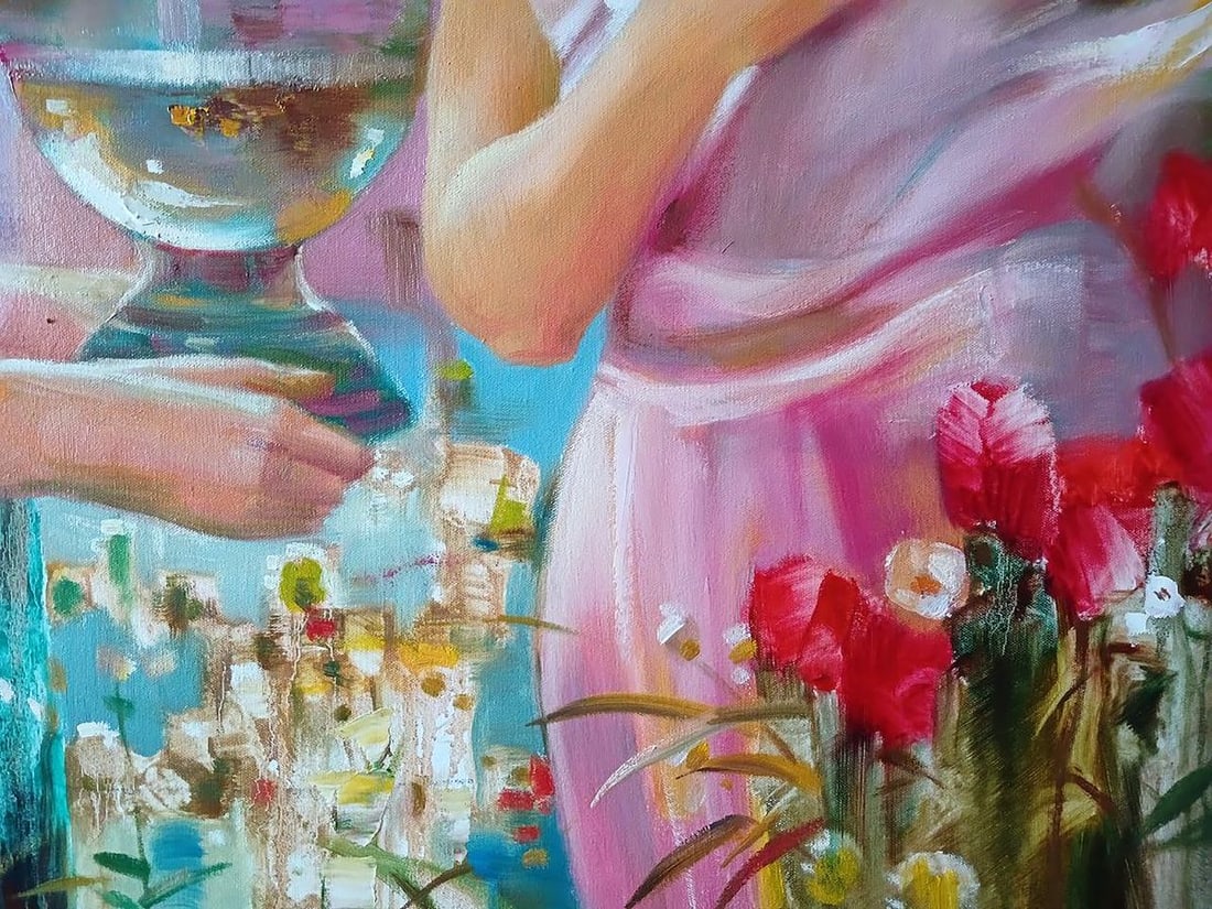 Abstract oil painting Morning nectar Anatoly Tarabanov - 9