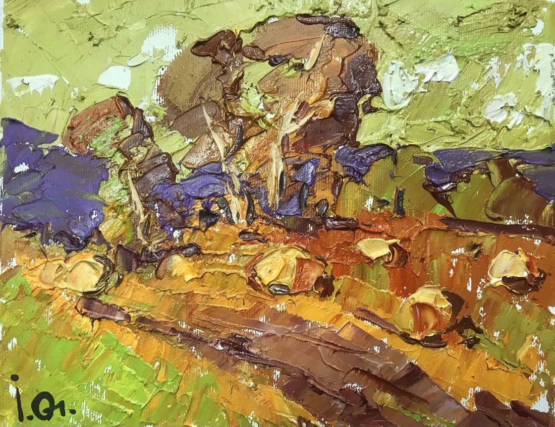 Oil painting Autumn gold Kalenyuk Alex: Kalen 874 *** ABOUT THIS PAINTING *** * TITLE: "Autumn gold" * ARTISTS: Kalenyuk Alex * SIZE: 20x25 cm/7.87x9.84 inches' * MEDIUM: oil, canvas * HAND PAINTED: Original painting from our collection * C