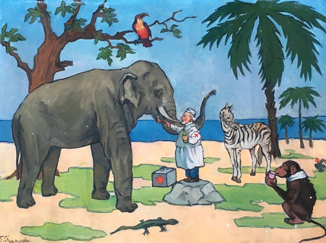 Oil painting Portrait of animals: 760 *** ABOUT THIS PAINTING *** * TITLE: "Portrait of animals" * ARTISTS: Pushnikova G.N. * SIZE: 60x80 cm/23.62x31.49 inches' * MEDIUM: oil, canvas * HAND PAINTED: Original painting from our