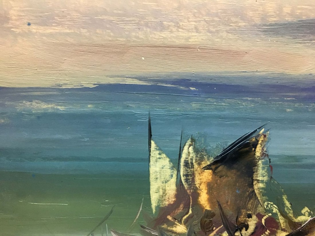 Oil painting Boats by the sea Zebek Vladimir Evgenievich - 3