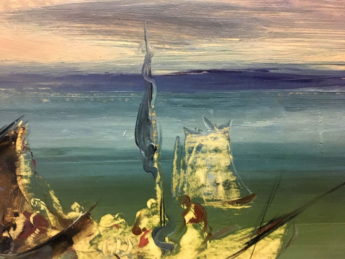 Oil painting Boats by the sea Zebek Vladimir Evgenievich - 4