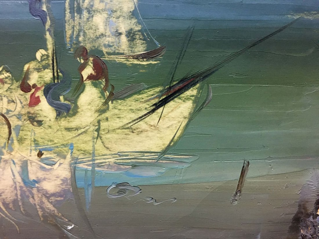 Oil painting Boats by the sea Zebek Vladimir Evgenievich - 5