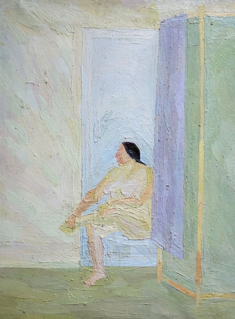 Oil painting Figure girl Lebedeva Maria Vasilievna (1 of 10)