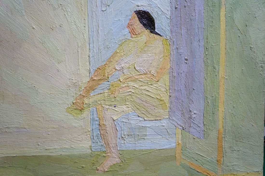 Oil painting Figure girl Lebedeva Maria Vasilievna - 6