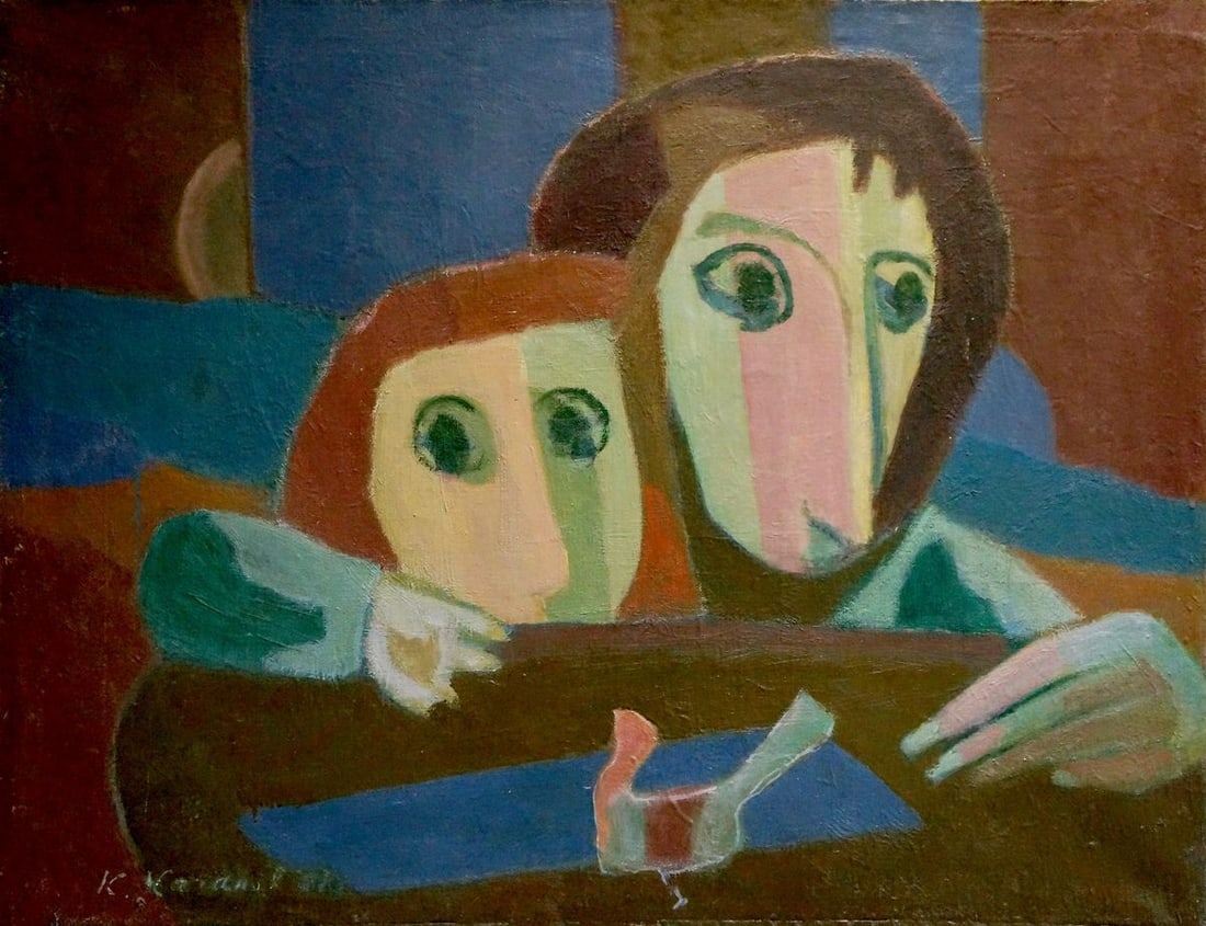 Abstract oil painting Behind the wheel Kachanov Konstantin Silovich: Vern 794 *** ABOUT THIS PAINTING *** * TITLE: "Behind the wheel" * ARTISTS: Kachanov Konstantin Silovich * SIZE: 63x84 cm/24.80x33.07 inches' * MEDIUM: oil, canvas * HAND PAINTED: Original painting