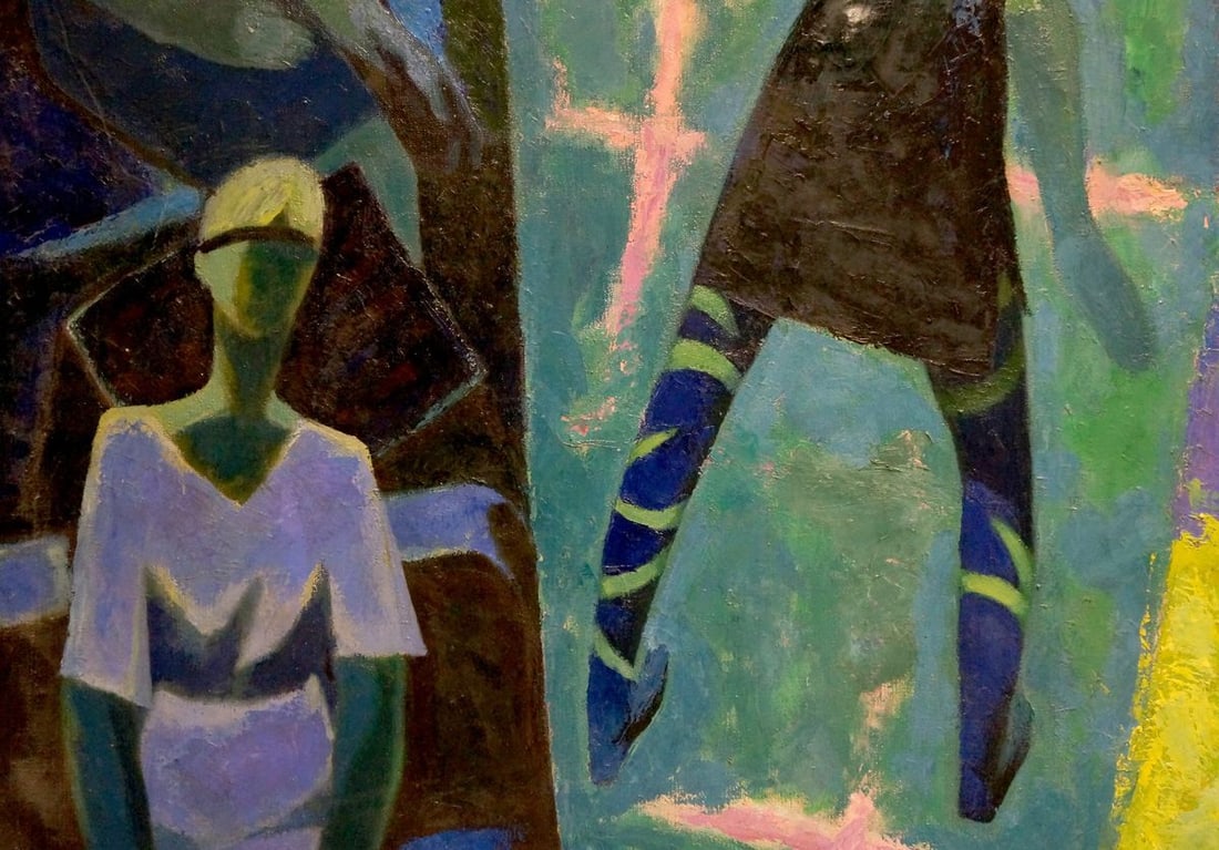 Abstract oil painting Dance Golikov I.E. - 3