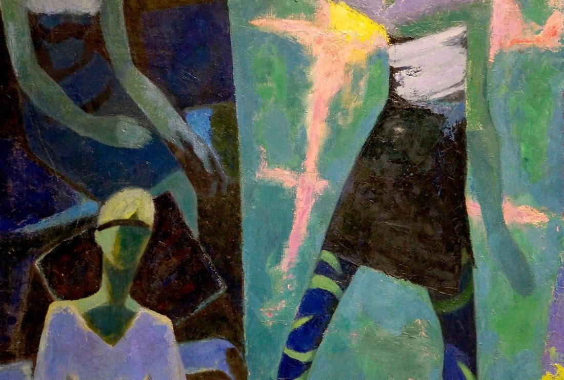 Abstract oil painting Dance Golikov I.E. - 4