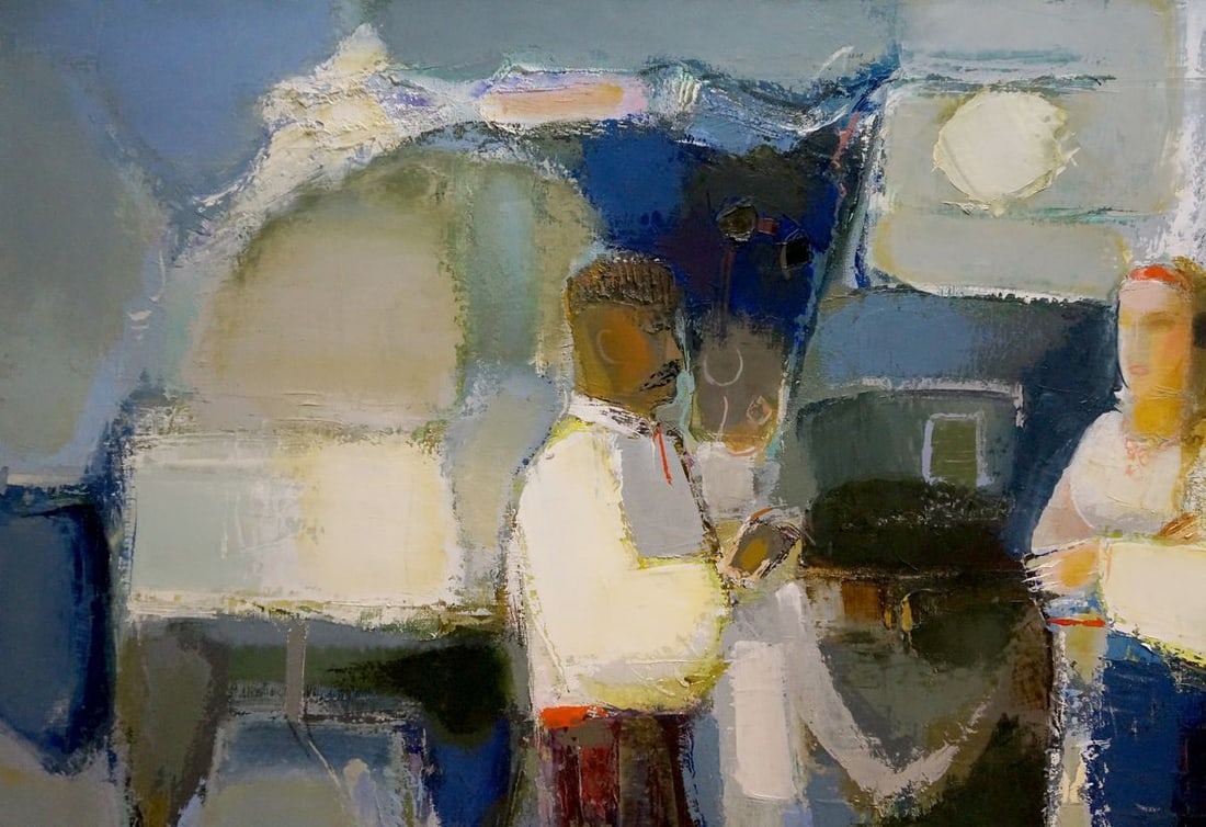 Oil painting A meeting Buryak Boris Ivanovich - 3