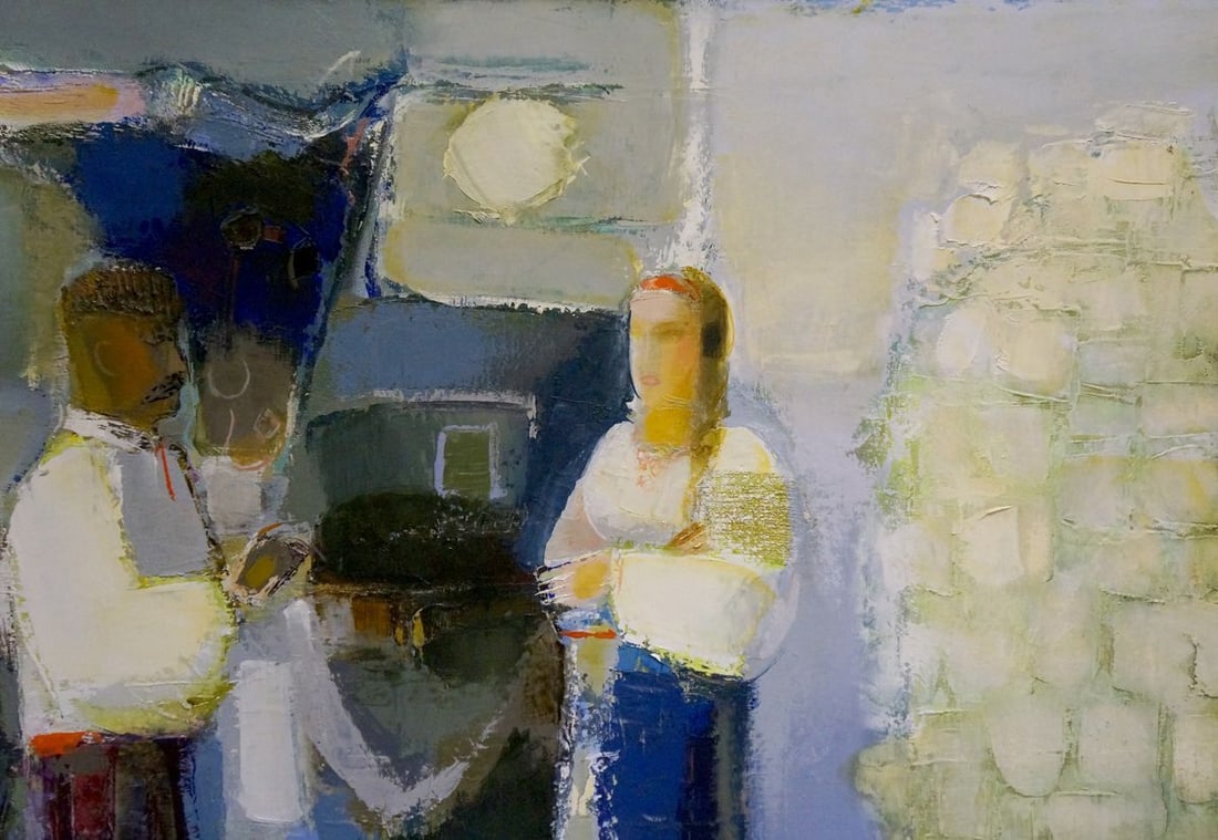 Oil painting A meeting Buryak Boris Ivanovich - 4
