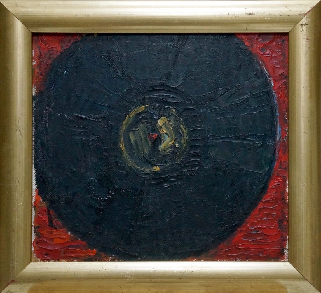 Abstract oil painting Center of the universe Mazur Vasily Fedorovich: Vern 1463 *** ABOUT THIS PAINTING *** * TITLE: "Center of the universe" * ARTISTS: Mazur Vasily Fedorovich * SIZE: 35x39 cm/13.77x15.35 inches', frame size: 43x47 cm/16.92x18.50 inches' * MEDIUM: