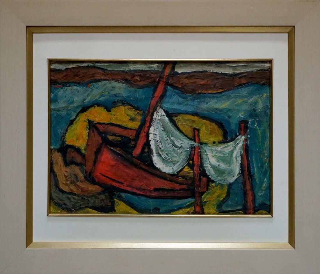 Abstract oil painting Broken thoughts Smolsky Grigory Stepanovich: Vern 1464 *** ABOUT THIS PAINTING *** * TITLE: "Broken thoughts" * ARTISTS: Smolsky Grigory Stepanovich * SIZE: 27x38 cm/10.62x14.96 inches', frame size: 47x54 cm/18.50x21.25 inches' * MEDIUM: oil, ca