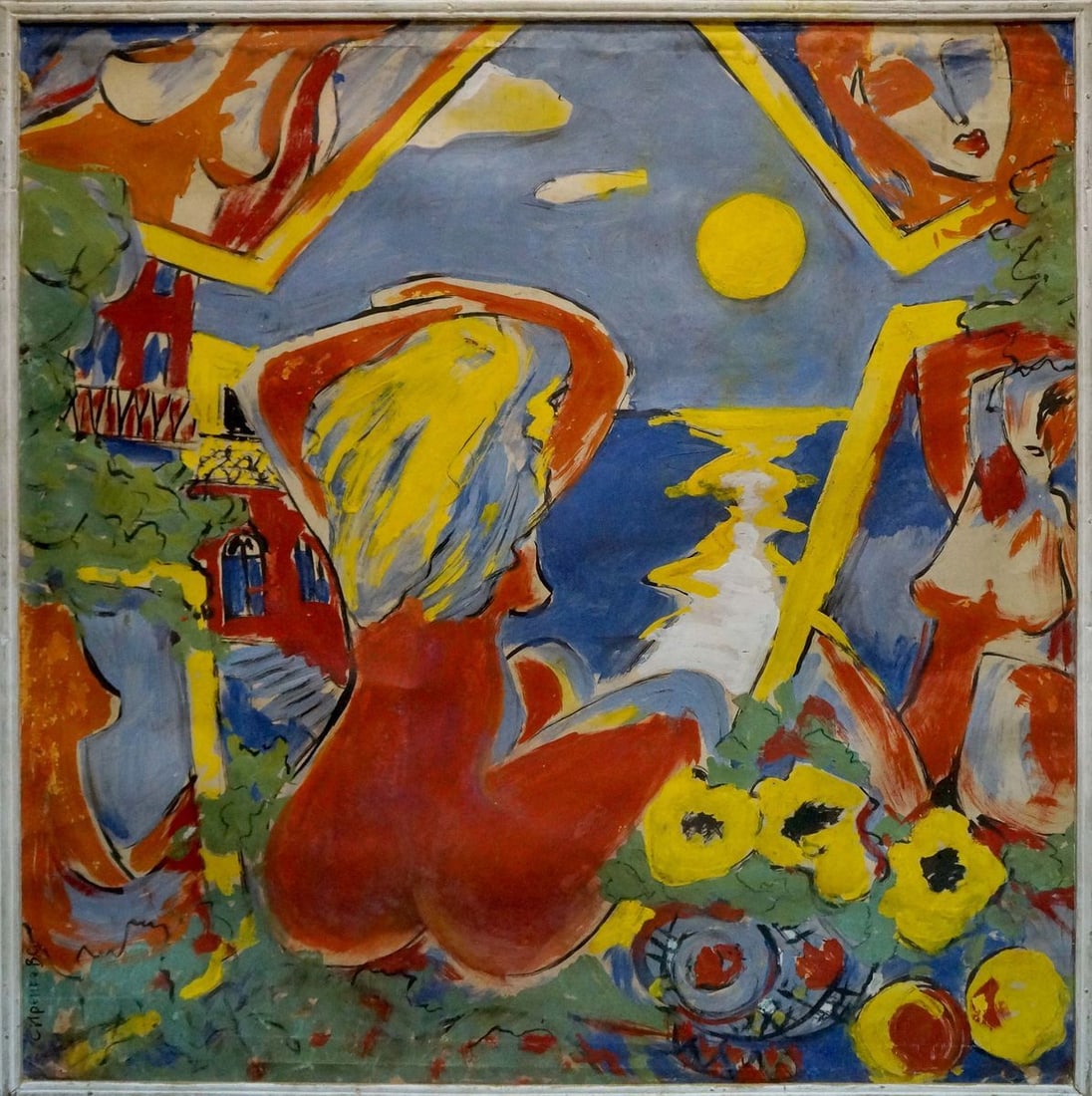 Abstract oil painting Woman and Mirrors Sirenko Valentin Stepanovich: Vern 1669 *** ABOUT THIS PAINTING *** * TITLE: "Woman and Mirrors" * ARTISTS: Sirenko Valentin Stepanovich * SIZE: 100x100 cm/39.37x39.37 inches' * MEDIUM: oil, cardboard * HAND PAINTED: Original pain