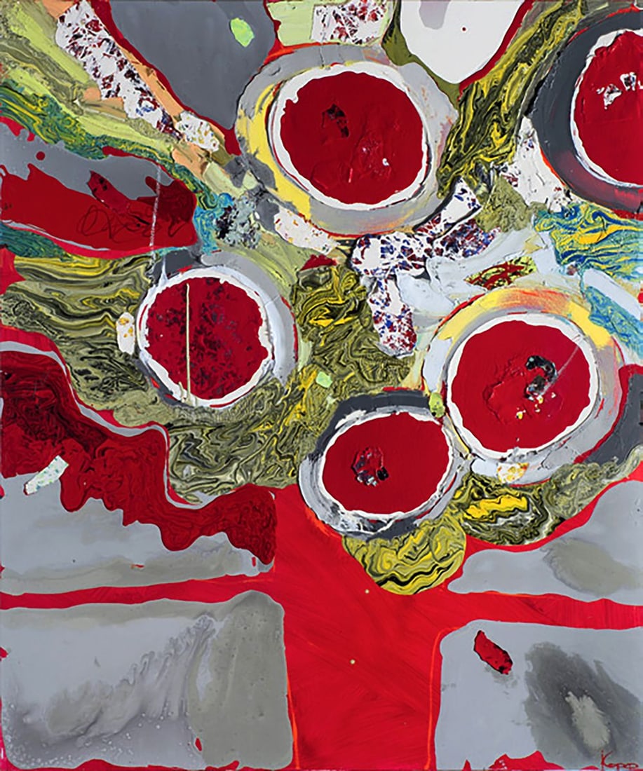 Oil painting Winter Flowers Natalia Korf-Ivaniuk (1 of 6)