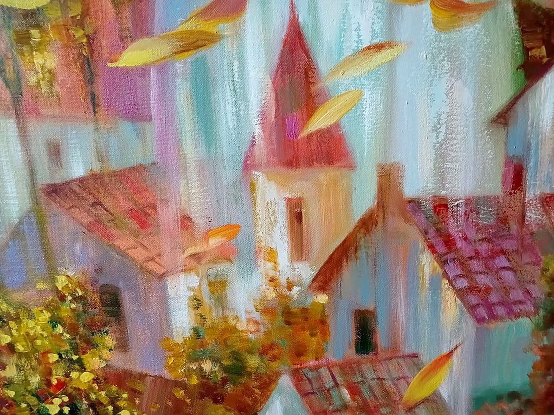 Abstract oil painting Melody of autumn Anatoly Borisovich Tarabanov - 10