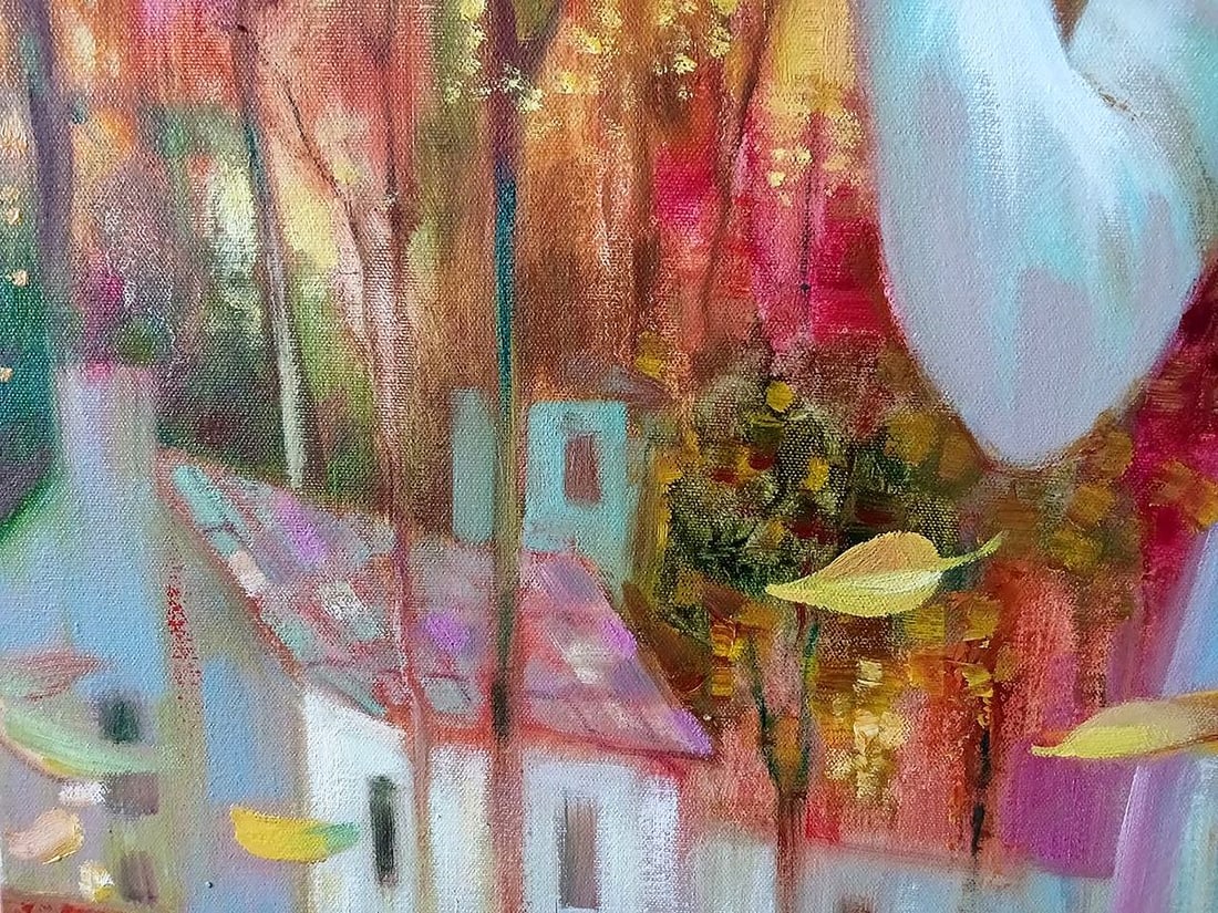 Abstract oil painting Melody of autumn Anatoly Borisovich Tarabanov - 12