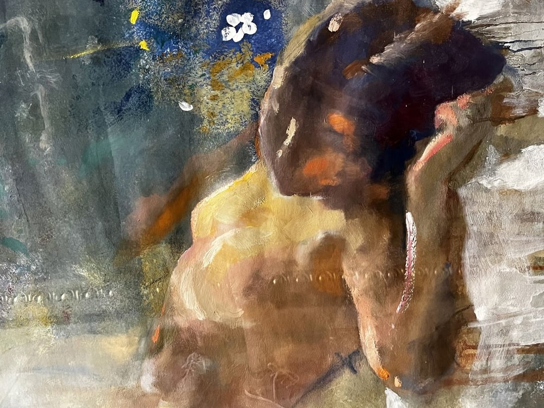 Mixed painting Portrait of a sleeping girl Varvarov Anatoly Viktorovich - 4