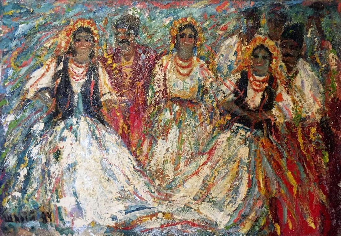 Oil painting Song Shary Anatoly Ivanovich: GS 128 *** ABOUT THIS PAINTING *** * TITLE: "Song" * ARTISTS: Shary Anatoly Ivanovich * SIZE: 37x52cm/14,56x20,47 inches' * MEDIUM: oil, cardboard * HAND PAINTED: Original painting from our