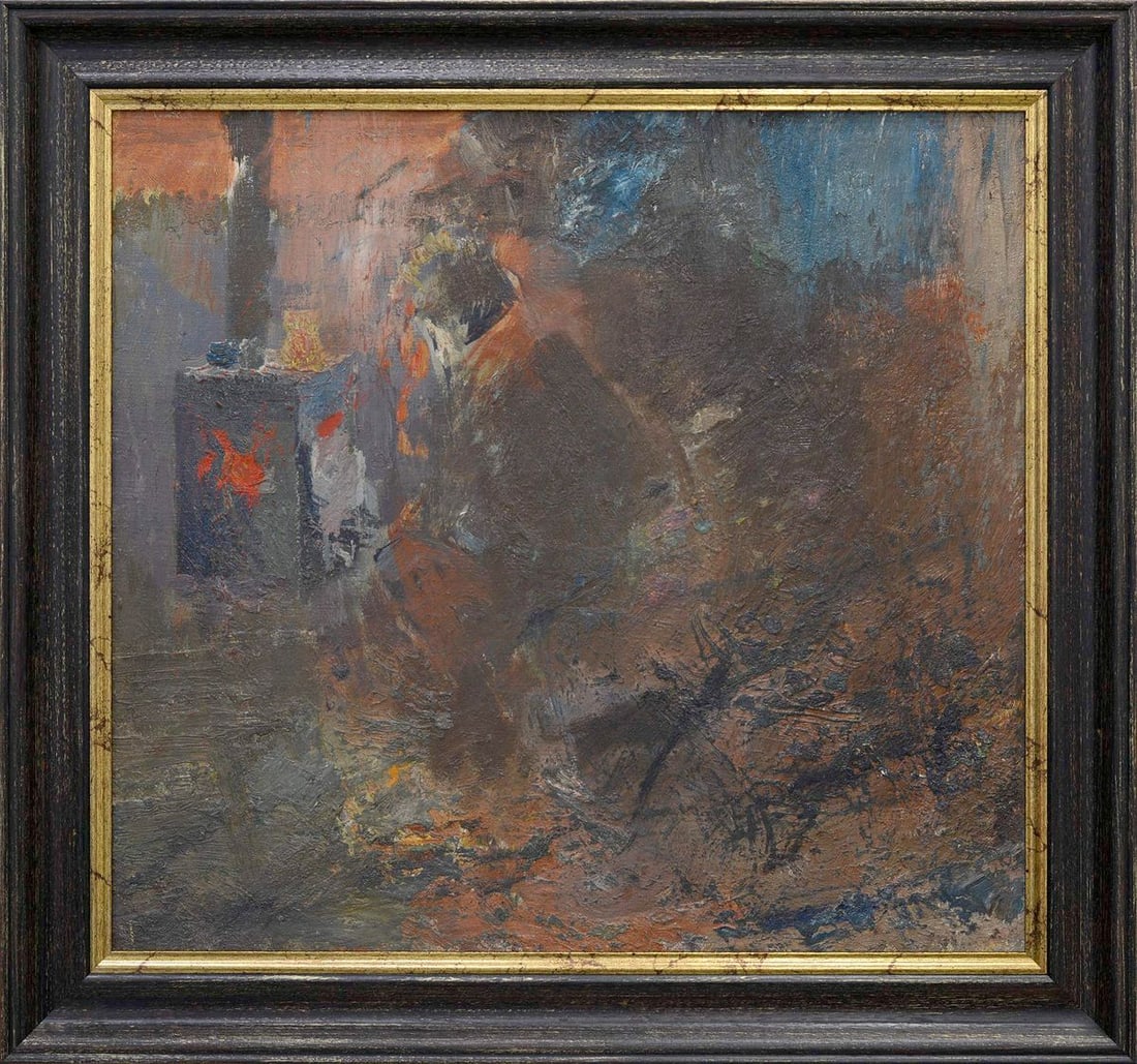 Abstract oil painting Meditation Zaretskyi Viktor (1 of 9)