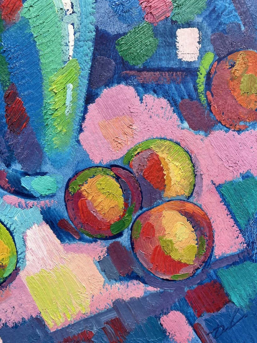 Abstract oil painting Summer still life Peter Tovpev - 10