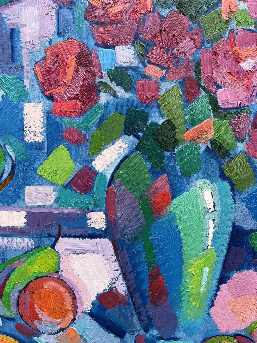 Abstract oil painting Summer still life Peter Tovpev - 6