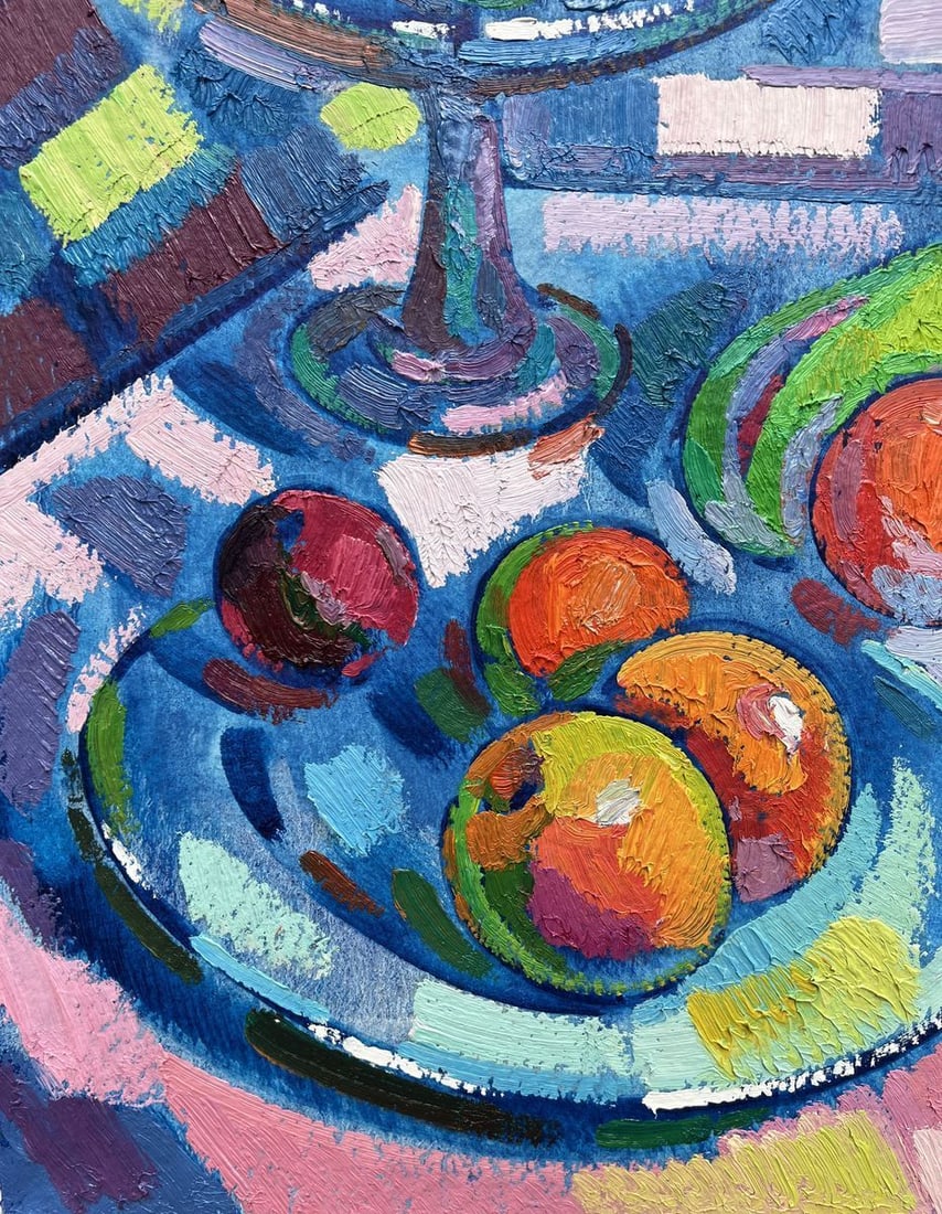 Abstract oil painting Summer still life Peter Tovpev - 8
