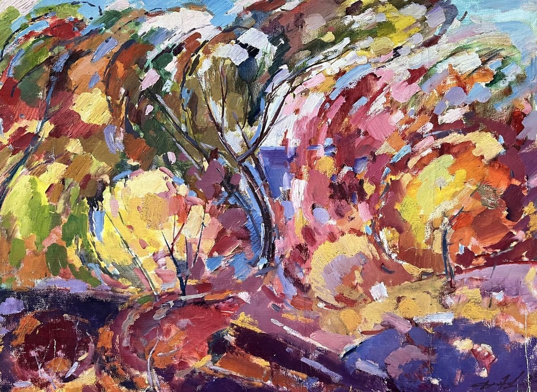 Abstract oil painting between the rainbow Peter Tovpev: Dobr 824 *** ABOUT THIS PAINTING *** * TITLE "between the rainbow" * ARTISTS Peter Tovpev * SIZE: 60x80 cm/23.62x31.49 inches' * MEDIUM oil, canvas * HAND PAINTED Original painting from our collection