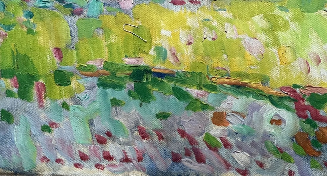Abstract oil painting on the beach Peter Tovpev - 8