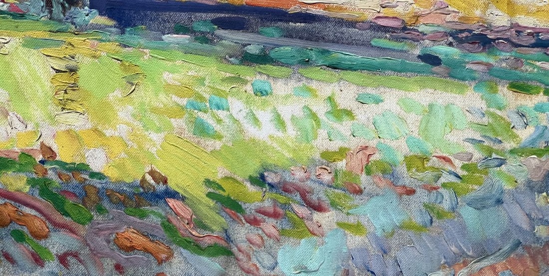 Abstract oil painting on the beach Peter Tovpev - 9