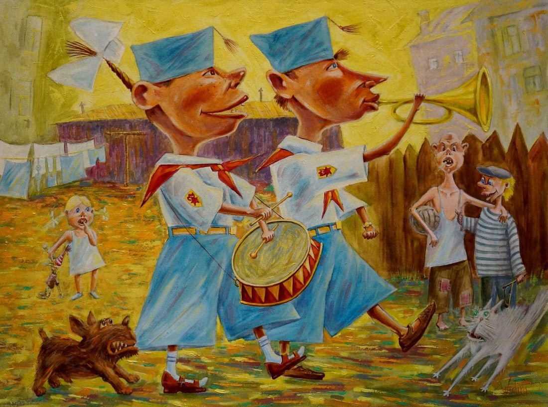 Abstract oil painting Celebration Vadim Pustilnik: Verns 970 *** ABOUT THIS PAINTING *** * TITLE: "Celebration" * ARTISTS: Vadim Pustilnik * SIZE: 60x80 cm/23.62x31.49 inches' * MEDIUM: oil, canvas * HAND PAINTED: Original painting from our collection