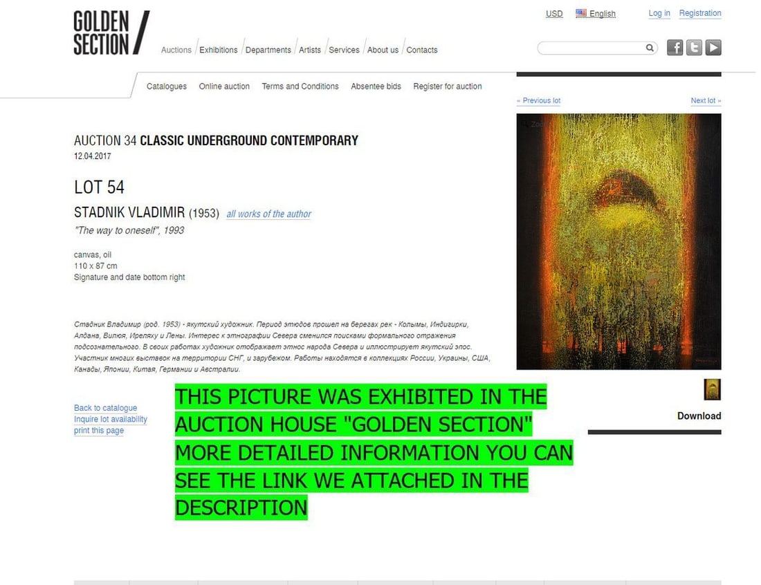 Abstract oil painting Way to yourself Stadnik Vladimir - 9